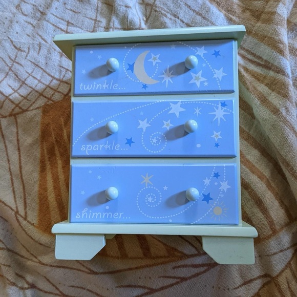 Vintage Mini Dresser Jewelry Box, drawers
